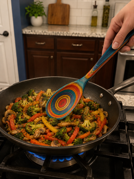 Baltique® Montego Bay Colorful Wooden Cooking Spoon