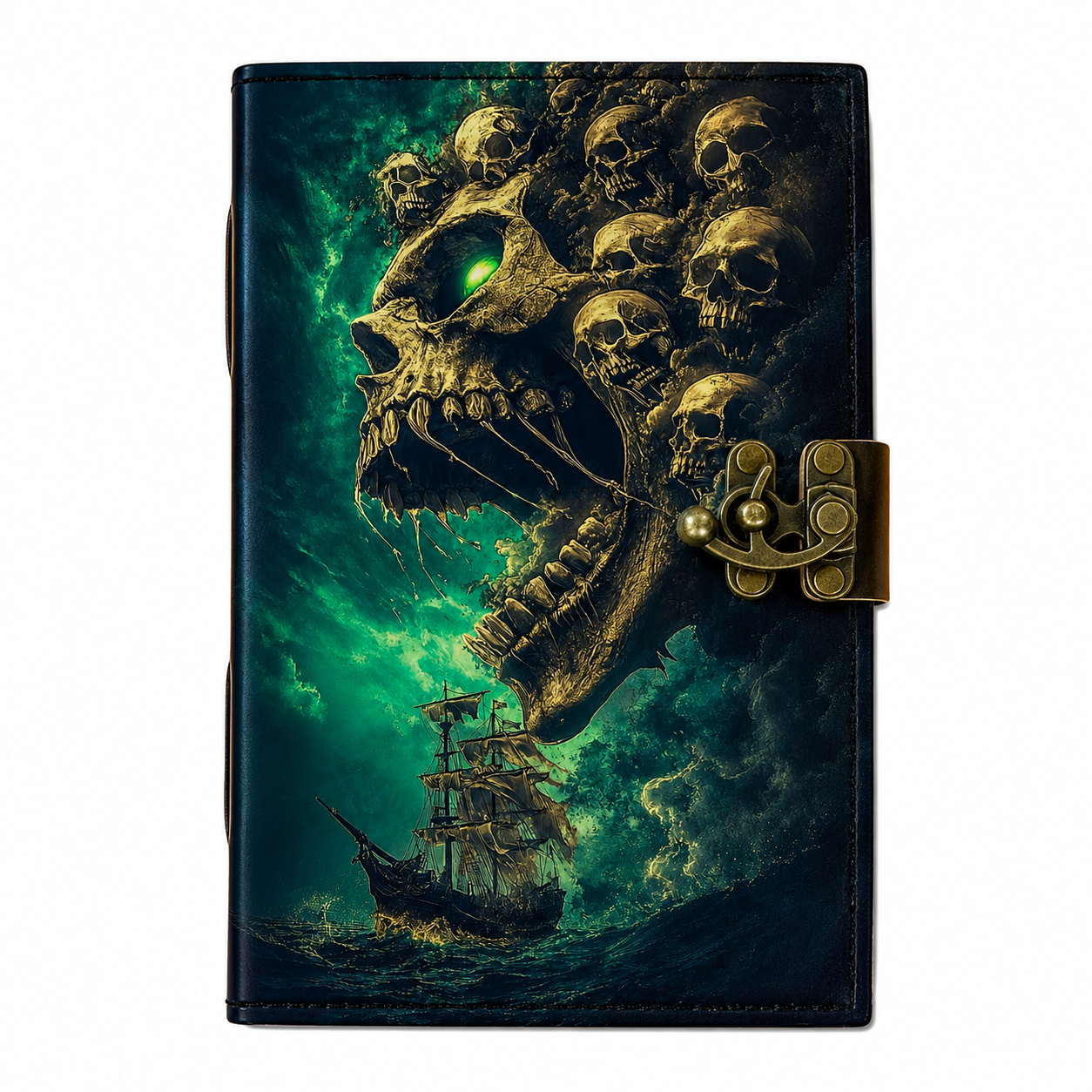 Halloween Tarot Handmade Leather Journal for Spiritual Shops