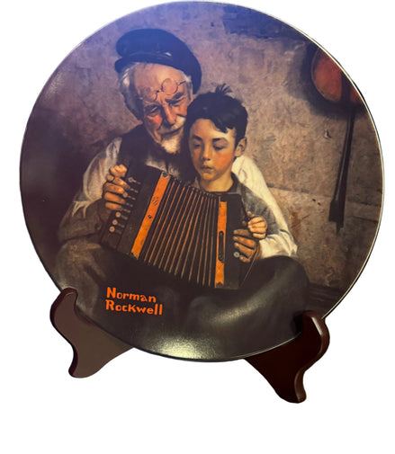 Vintage Norman Rockwell Plate " The Music Maker" 1981 Limited Edition #21880R