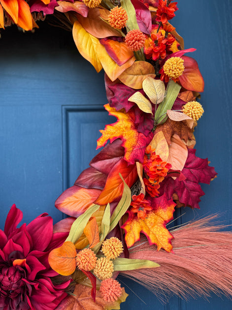 Vibrant Harvest Wreath