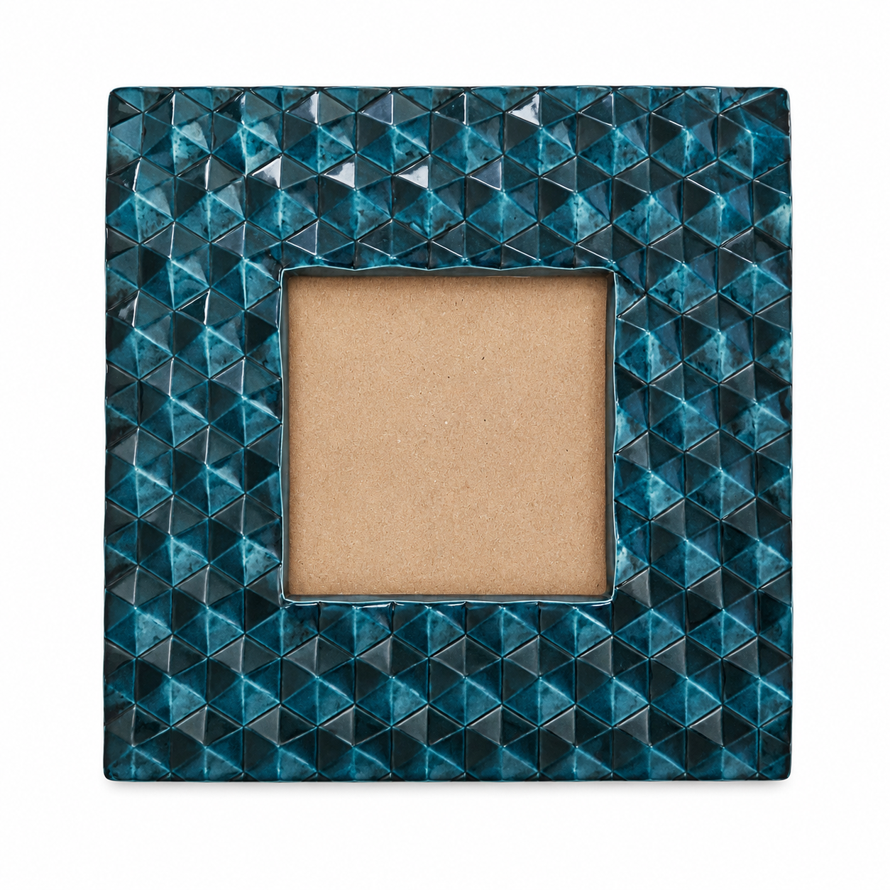 Geometric Teal Picture Frame