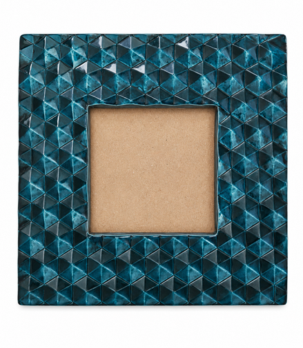 Geometric Teal Picture Frame
