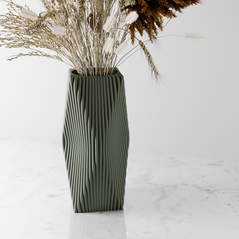 TIDES Vase: Muted Green / With Insert