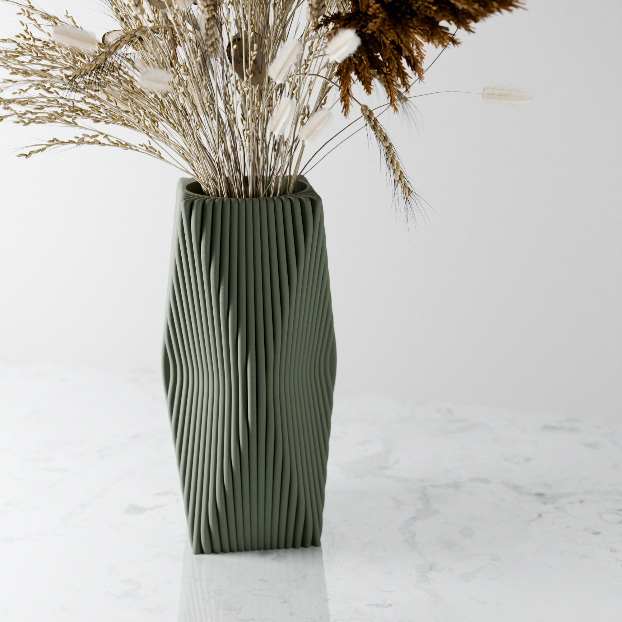 TIDES Vase: Muted Green / With Insert
