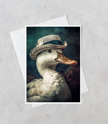Vintage Dapper Duck Greeting Card – 5x7