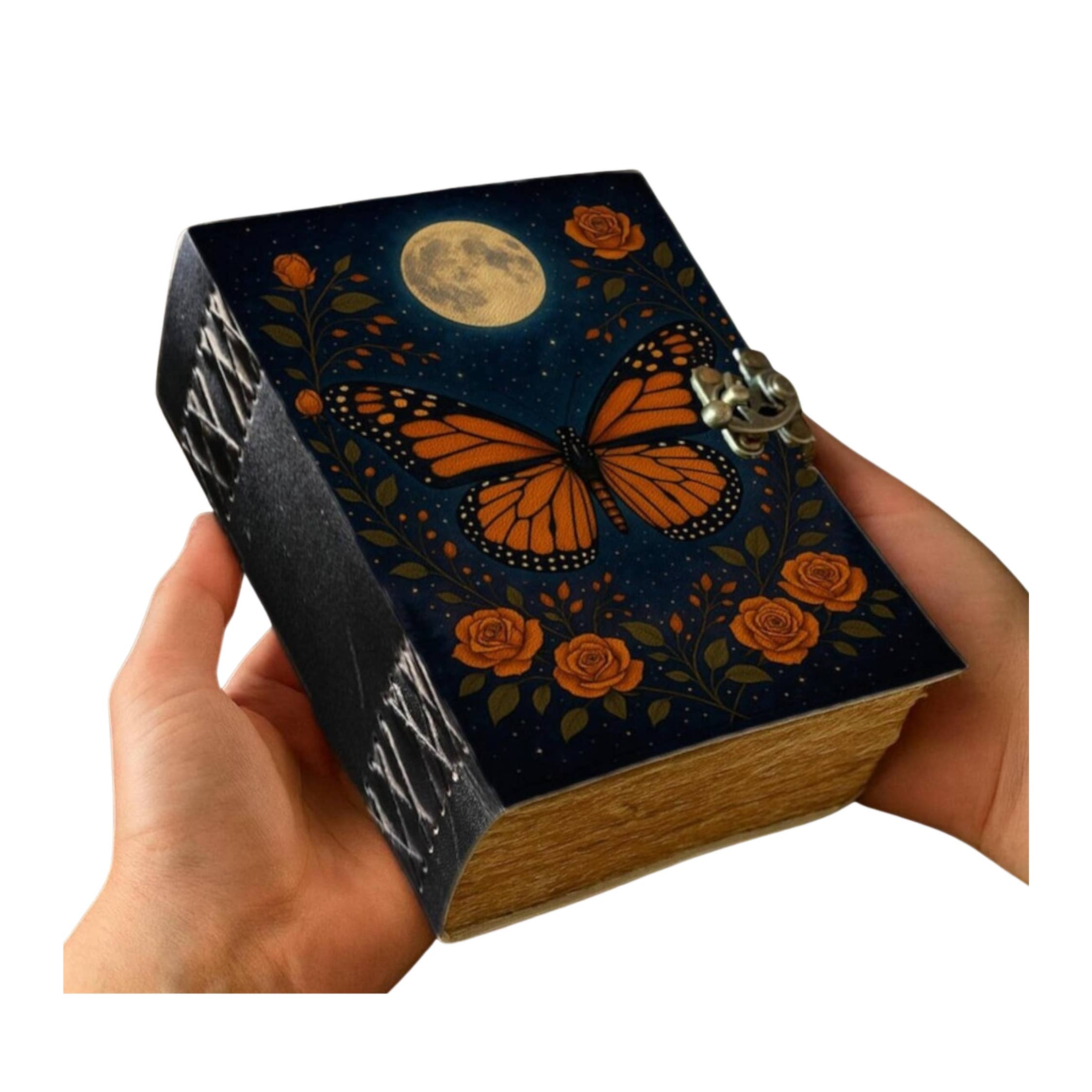 Butterfly Celtic Grimoire Leather Journal Notebook Diary