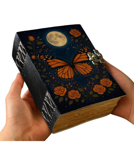 Butterfly Celtic Grimoire Leather Journal Notebook Diary