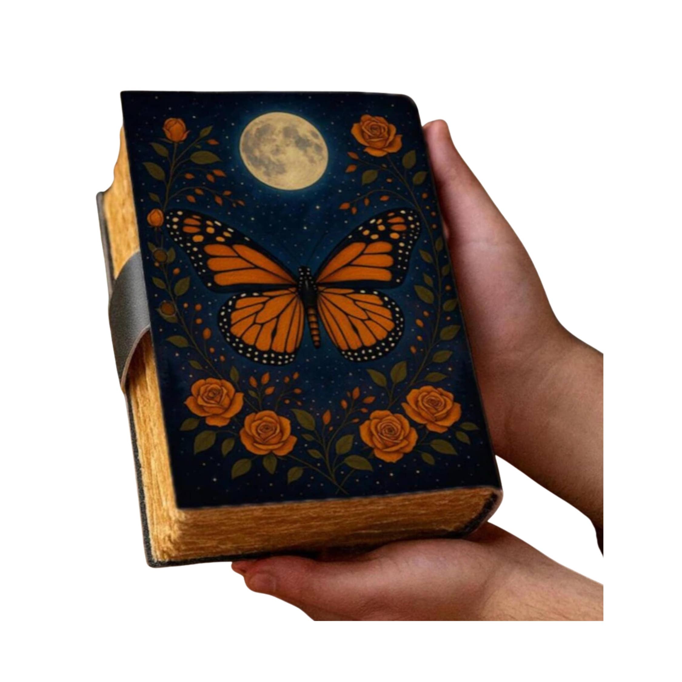 Butterfly Celtic Grimoire Leather Journal Notebook Diary