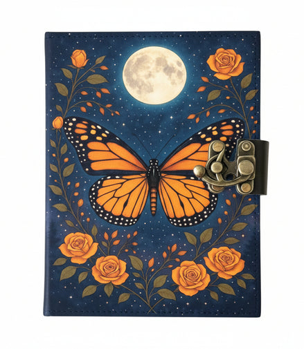 Butterfly Celtic Grimoire Leather Journal Notebook Diary