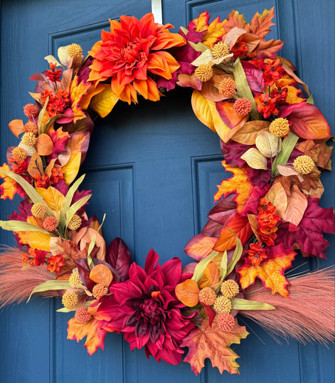 Vibrant Harvest Wreath