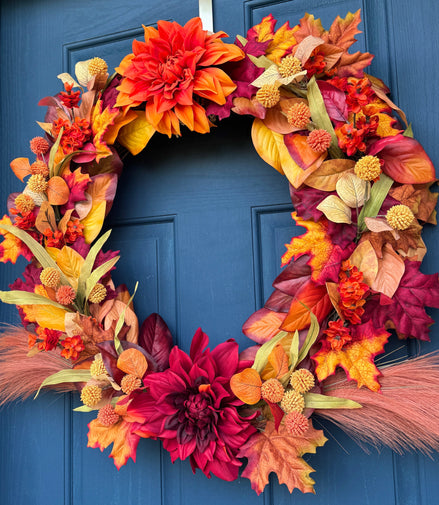 Vibrant Harvest Wreath