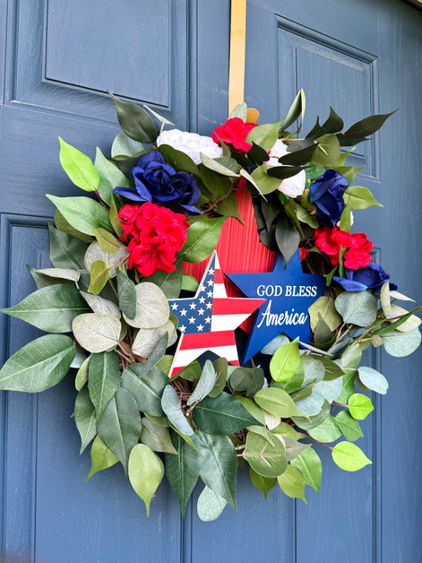 God Bless America Wreath
