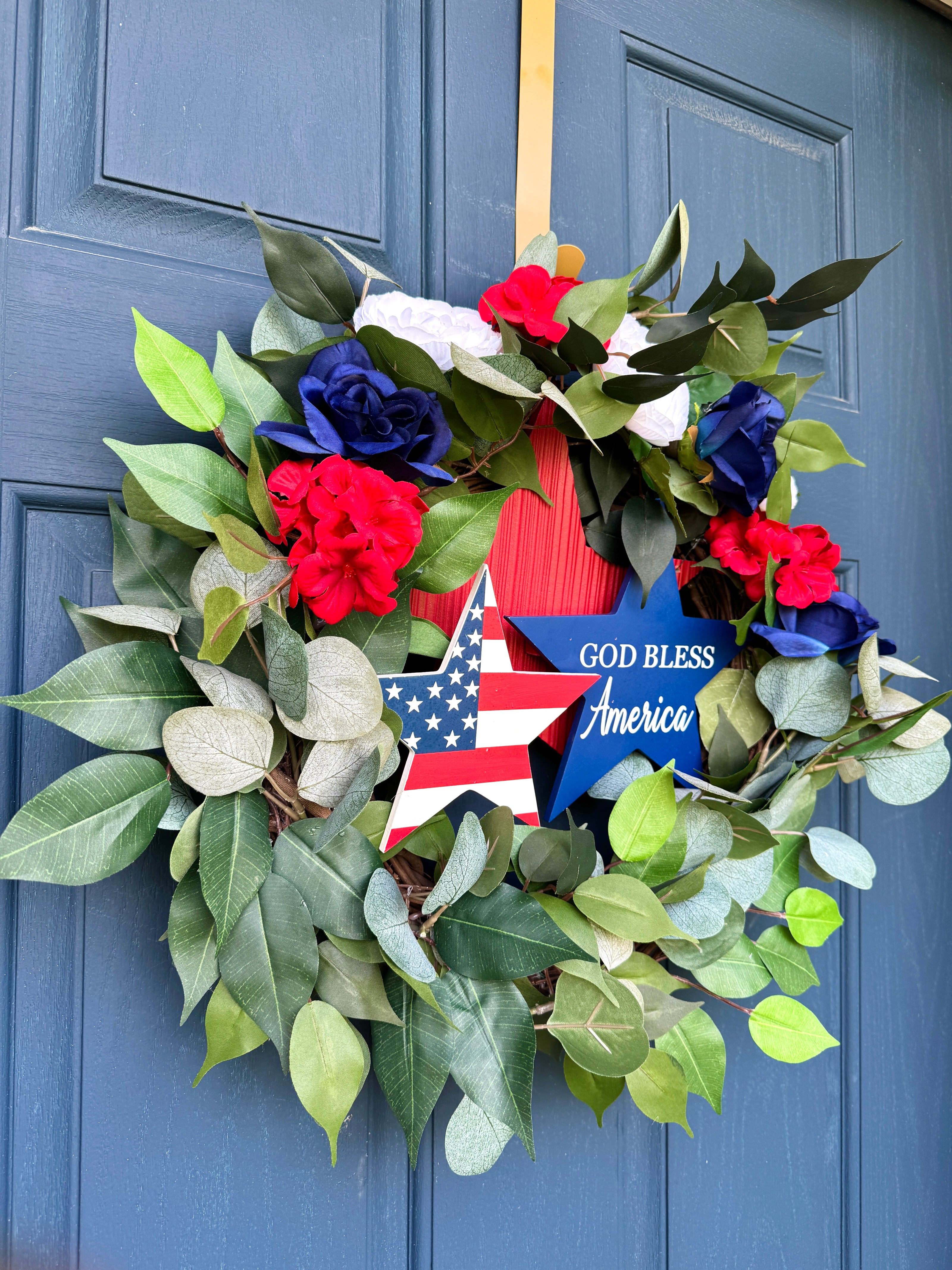 God Bless America Wreath