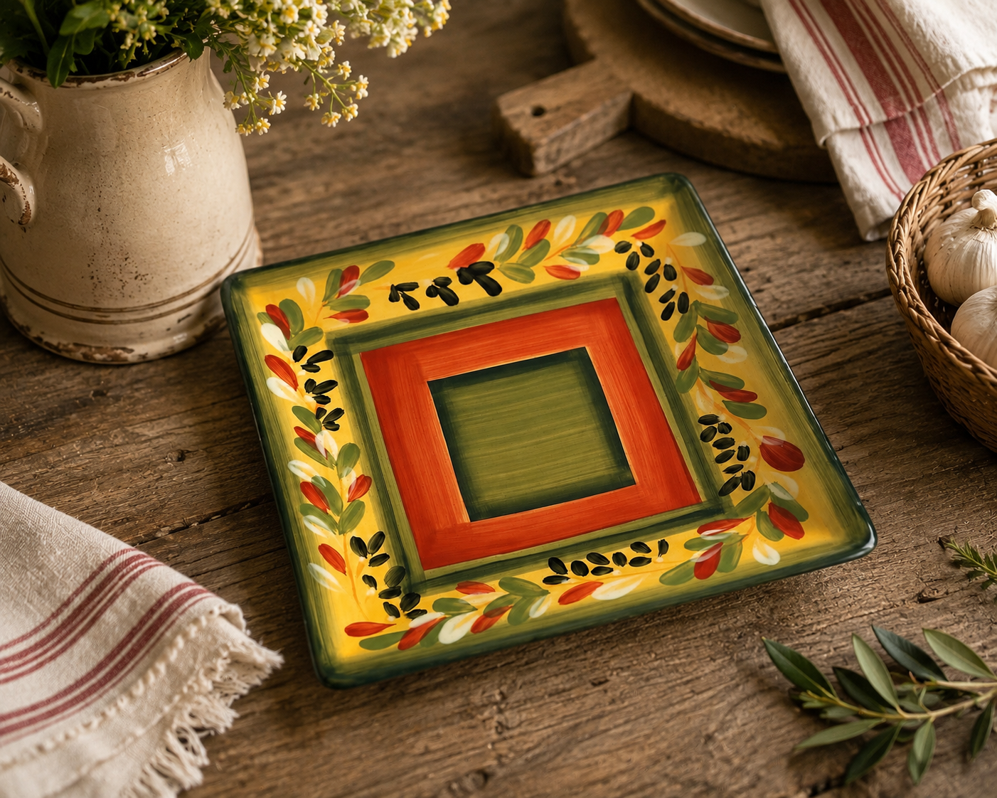 Vintage La Province Square Salad Plates
