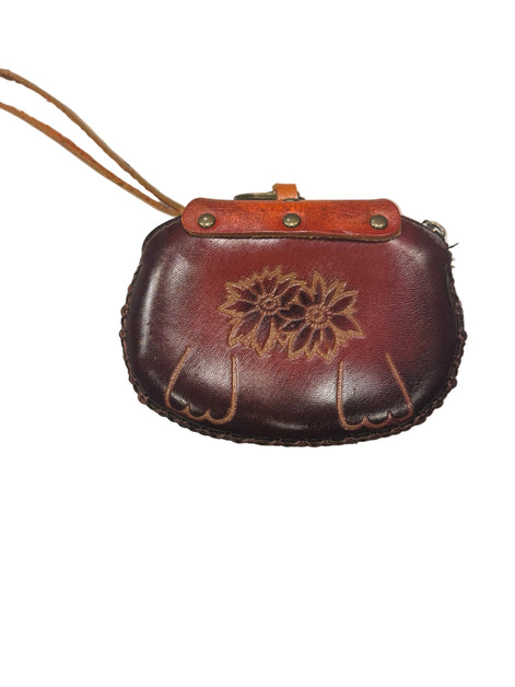 Handmade Leather Bulldog Coin Purse Wallet