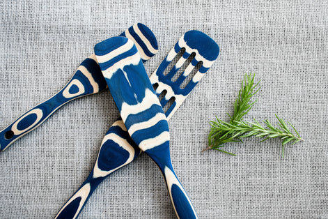 11" Denim Blue Pakka Spurtle