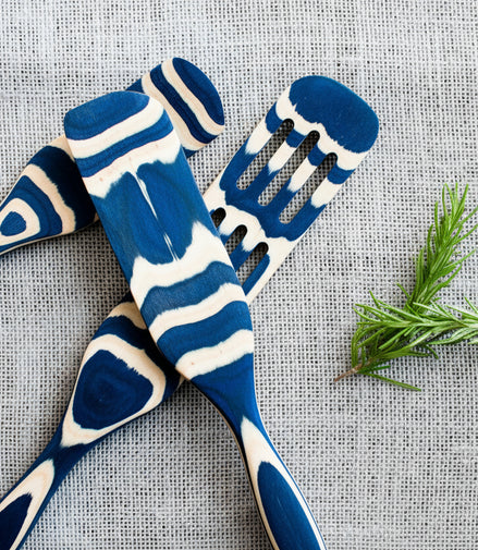 11" Denim Blue Pakka Spurtle