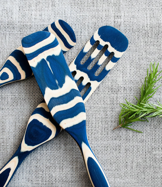 11" Denim Blue Pakka Spurtle