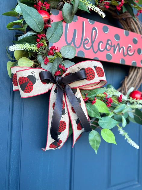 Pomegranate Eucalyptus Welcome Wreath