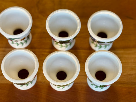 Set of 6 Portmeirion Botanic Garden Egg Cups