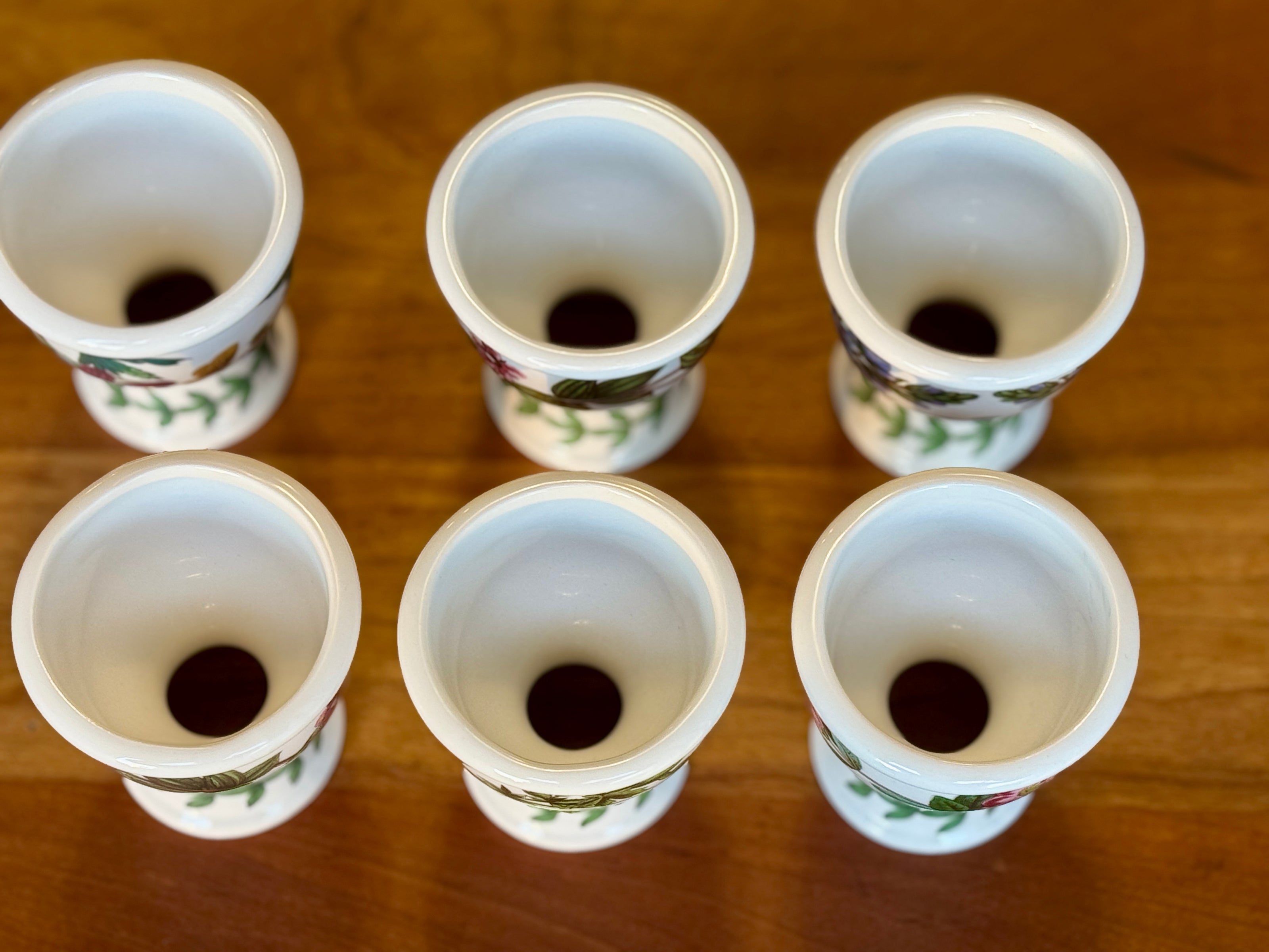 Set of 6 Portmeirion Botanic Garden Egg Cups