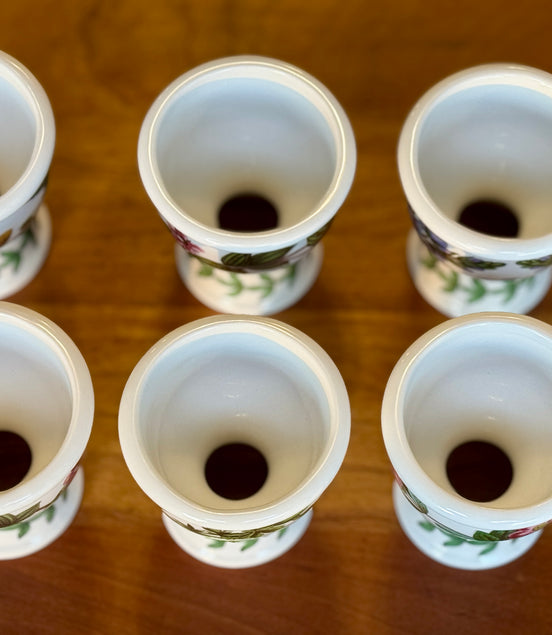 Set of 6 Portmeirion Botanic Garden Egg Cups