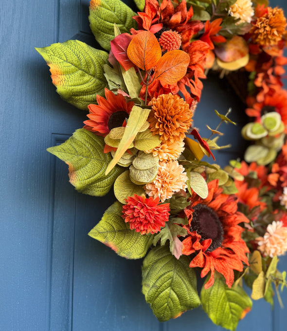 Tangerine Twist Wreath