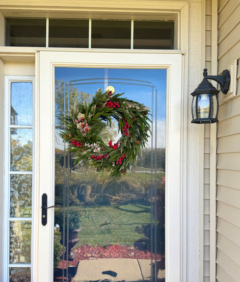 Red Berry Evergreen Holiday Wreath