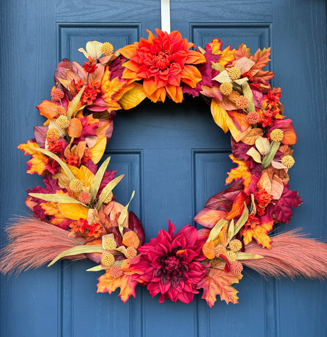 Vibrant Harvest Wreath