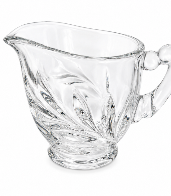 Vintage Willow Clear Indiana Glass Creamer
