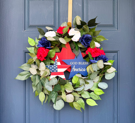 God Bless America Wreath