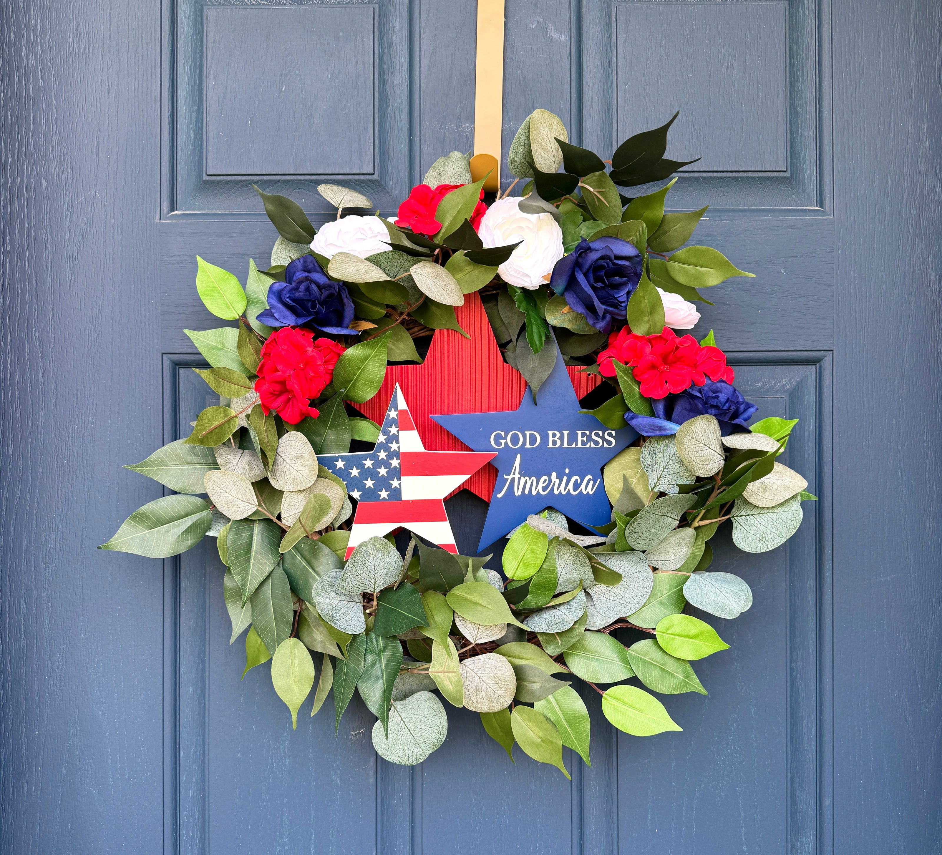 God Bless America Wreath