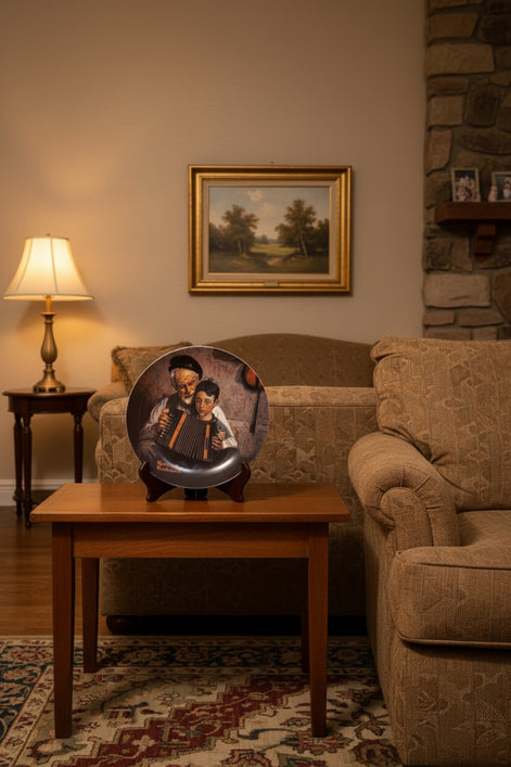 Vintage Norman Rockwell Plate " The Music Maker" 1981 Limited Edition #21880R