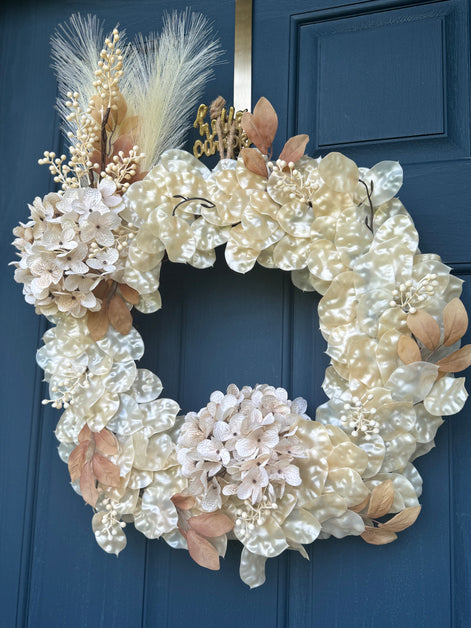 Hydrangea Iridescent Wreath