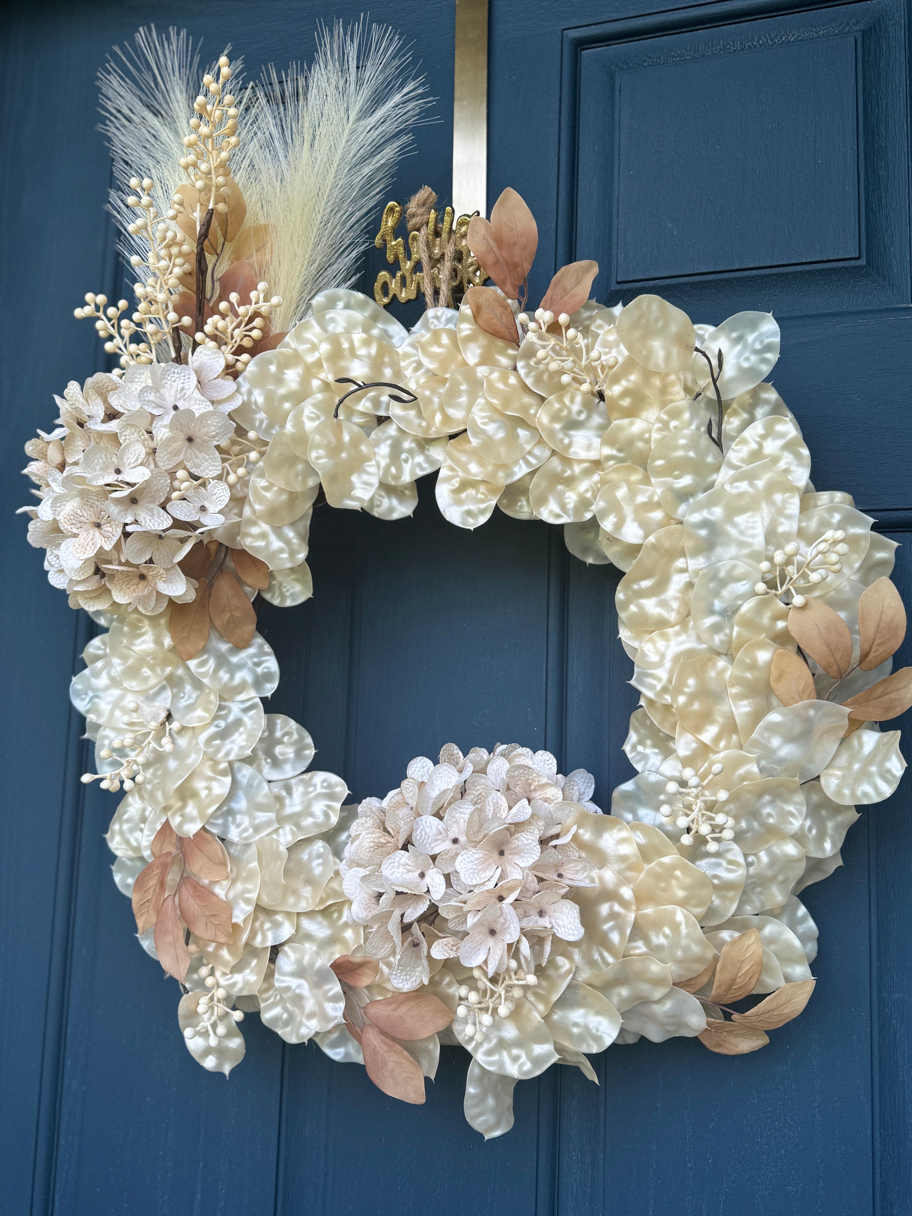 Hydrangea Iridescent Wreath