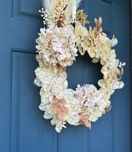 Hydrangea Iridescent Wreath