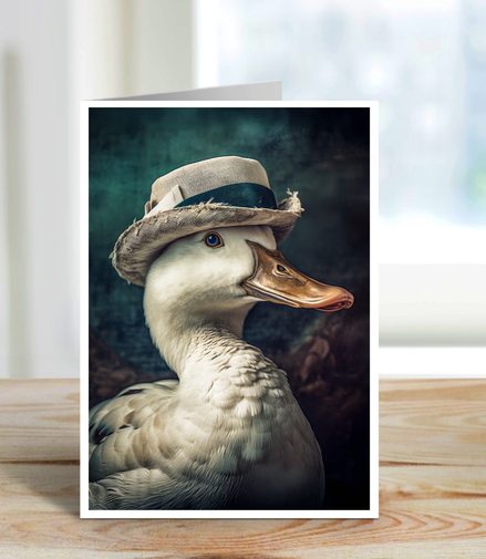 Vintage Dapper Duck Greeting Card – 5x7