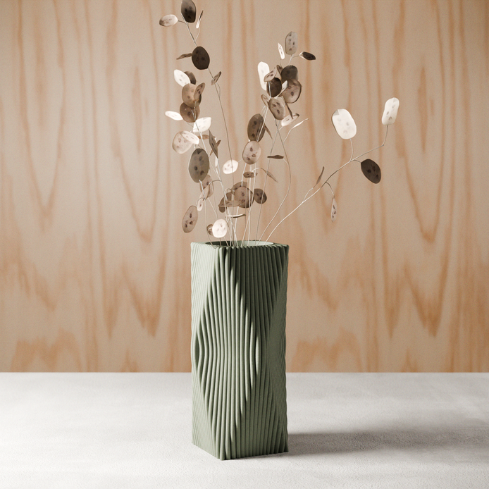TIDES Vase: Muted Green / With Insert